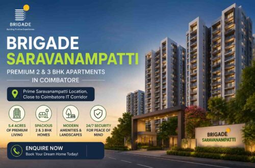 Brigade Saravanampatti Coimbatore: 2 & 3 BHK Homes, Price, Location & Amenities 4 Brigade Saravanampatti banner 1