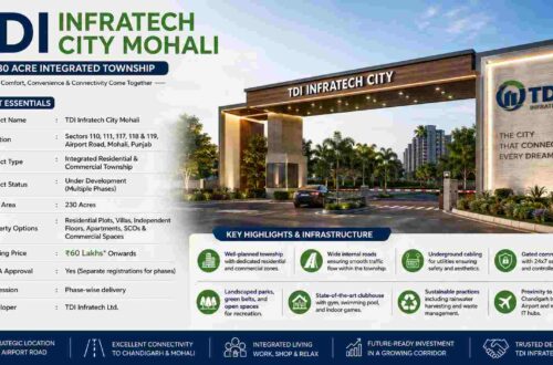 TDI Infratech City Mohali Plots: Sizes, Prices, Location & Booking Guide 4 TDI Infratech City Mohali